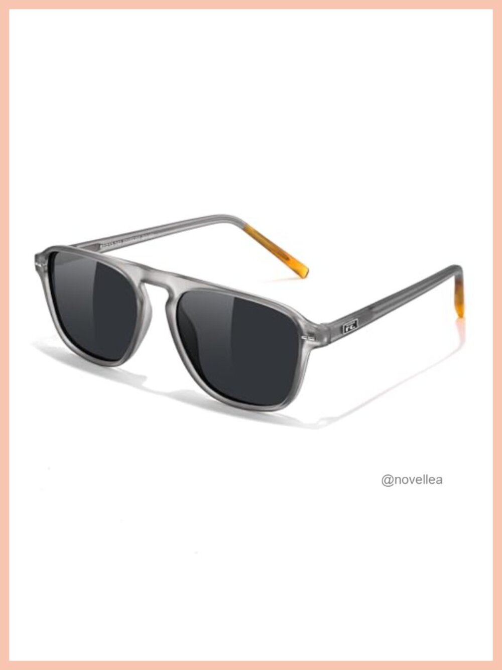 Polarized Aviator Sunglasses Square Frame UV400 TR90 Acetate
